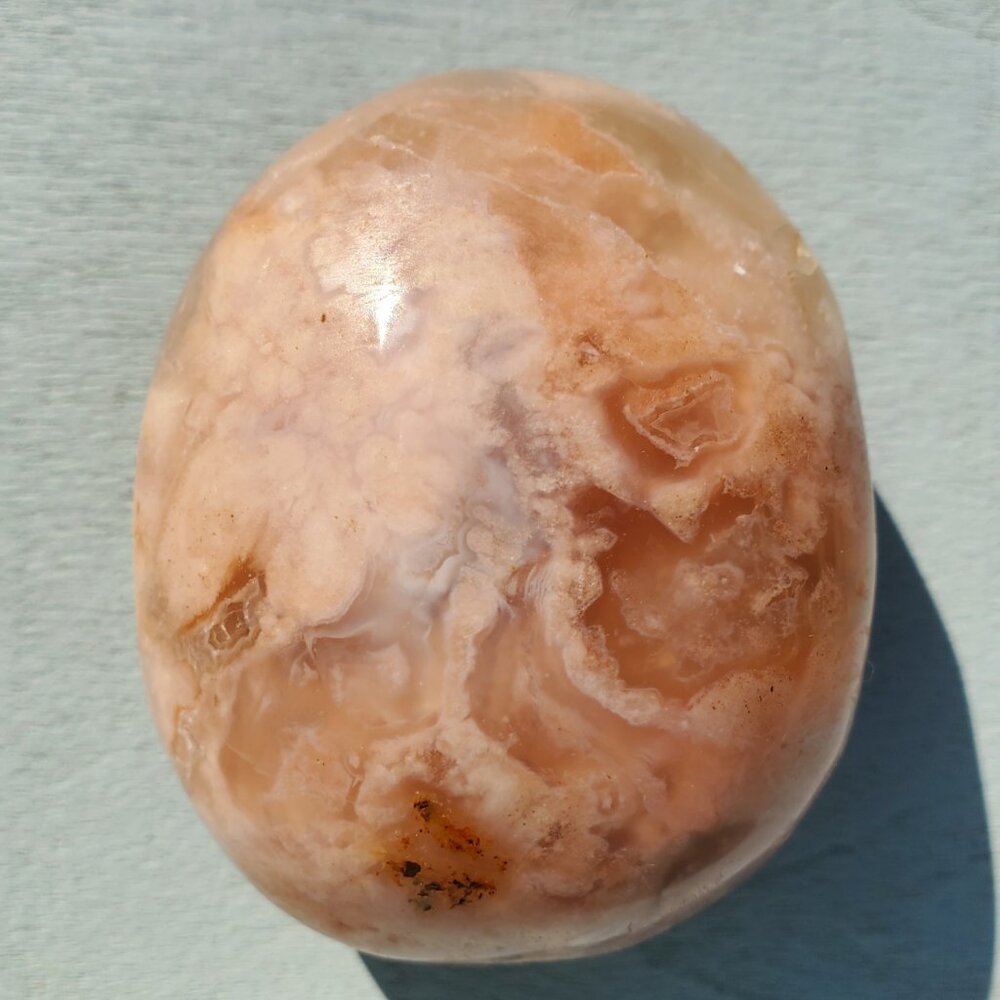 Flower Agate Palm Stone (121)